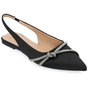 Journee Collection Womens Rebbel Sling Back Pointed Toe Flats